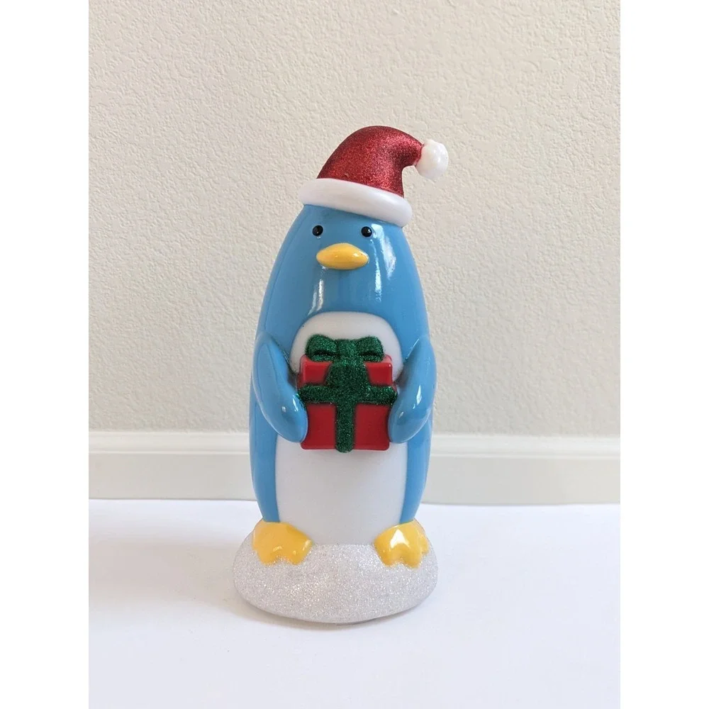 Target Christmas Penguin Blow Mold Style Light Up Tabletop Decoration Blue‎ 13